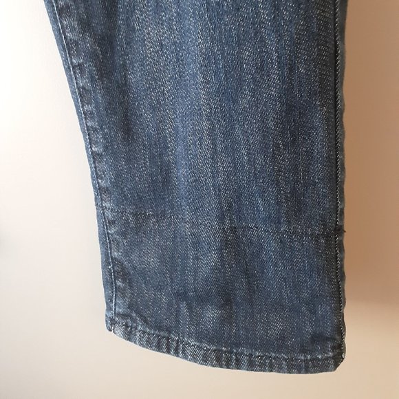🌞 Coldwater Creek Cropped Jeans with Polka-dot Cuff Size 10 - Picture 6 of 16